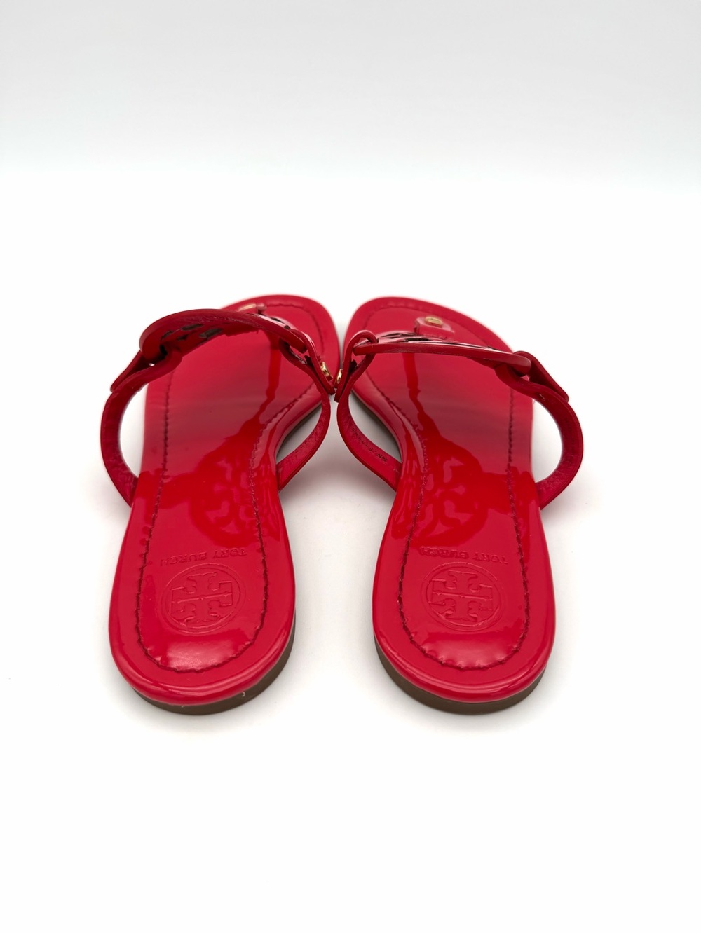 Tory Burch Women’s Flats Slides Sandals Flops Size 6 Shoes Red - Picture 3 of 5